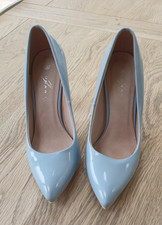 Lunar Pale Blue Patent Court Shoes 6 39 vgc
