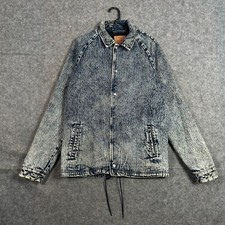 Levis Denim Jacket Mens Size Medium Patta x levis Coach Acid Wash Blue