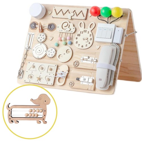 2pcs montessori busy board - montessori,