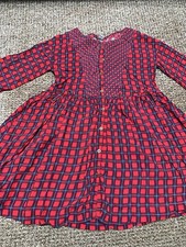 Girls Christmas Tartan Dress Age 8-9