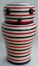 Vintage Wooden Owl Storage Jar