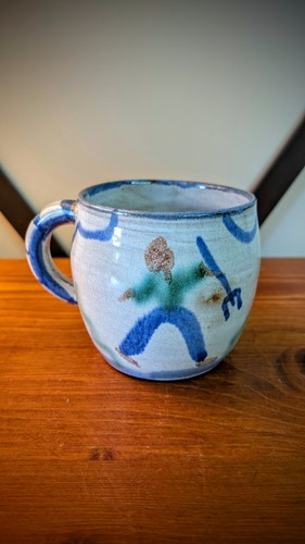 Vintage hand painted folk art - hand,