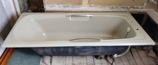 Vintage Cast Iron Bath (straight), Olive Green
