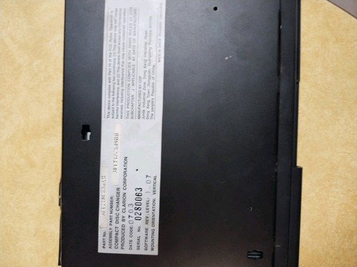 2003 clarion disc - disc, changer