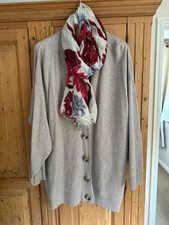 Marks & Spencer Fawn Cardigan & Scarf size XL BNWOT