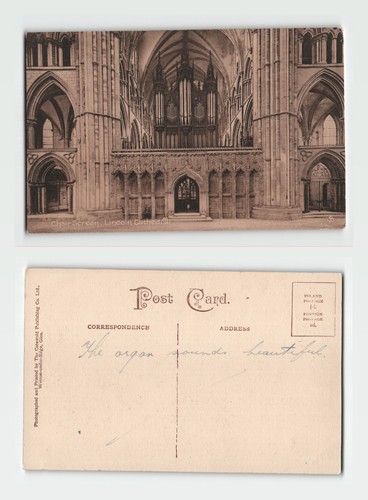 Postcard choir screen - choir,