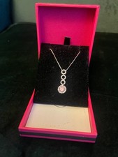 Ciro Silver Cubic Zirconia Pendant and Chain with Box