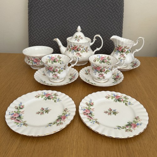 Royal albert moss rose - rose, set