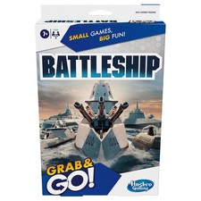 Hasbro Gaming Battleship Grab And Go Portable Game 2 Players Travel Game Sealed