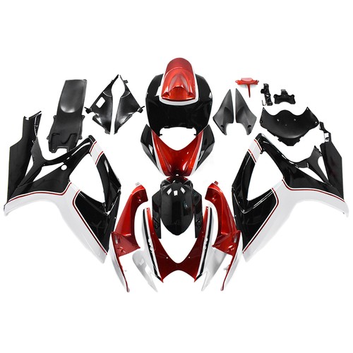 Red white black bodywork - red,