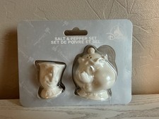 Disney Store Mrs Potts & Chip Salt Pepper Shaker Pot Set Beauty The Beast (MB1)