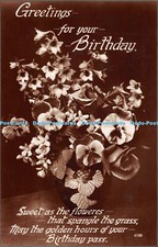 R477797 Greetings for Your Birthday Sweet as the floweres that spangle the grass