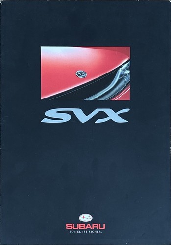 Subaru svx brochure - subaru,