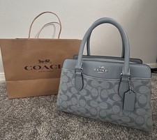 Mini Coach Darcie Carryall Bag In Signature Chambray Denim Midnight