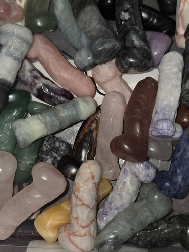 Crystal penis carvings - crystal,