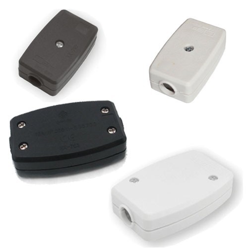 Inline junction box connector - box,