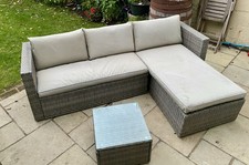 Rattan Garden Corner Sofa Set