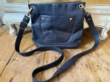 Osprey Navy Leather Crossbody