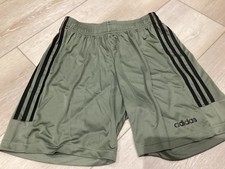 Adidas Mens Sports Shorts Medium Green with Black trim