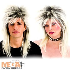 80's Rocker Blonde Wig Adults