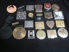 Vintage Vanity Case Compact Lot Evans RARE Le Rage Wonder 6 in 1 Elgin American