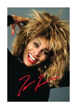 Tina Turner 5 A4 signed