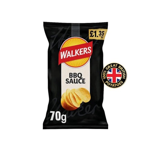 Walkers bbq crisps - crisps, x