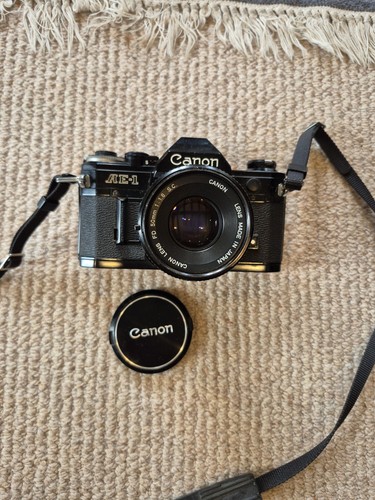 Canon slr film camera 1 - ae-1, 1.8