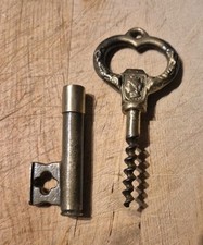 Vintage Brass Key Corkscrew