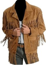 Brown Western Suede Leather
