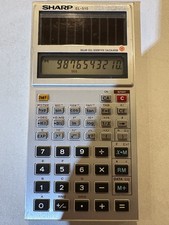 Sharp EL-515 Solar Cell Engineering Pocket Calculator w Case Complete Scientific
