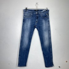 Replay Jeans Mens W34 L32 Blue