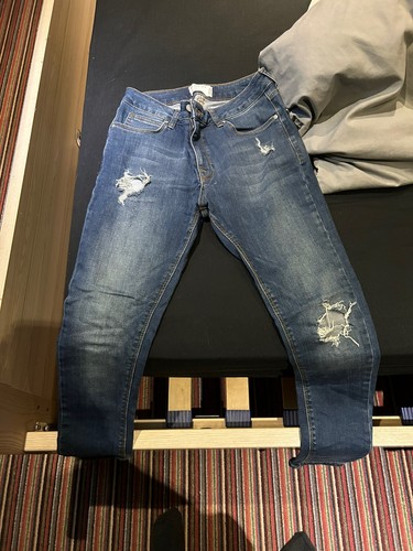 Asos design blue ripped - asos, jeans