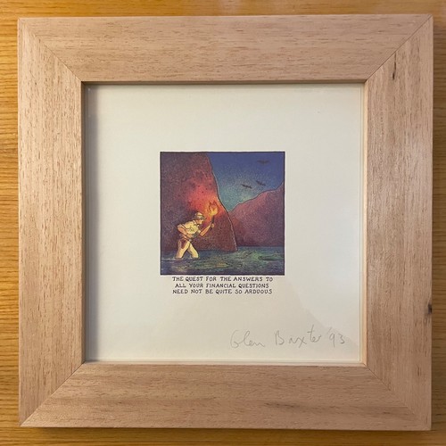 Glenn baxter signed framed - glenn, signed,