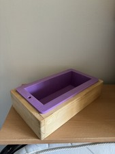 Silicone Soap Mould With Wooden Support