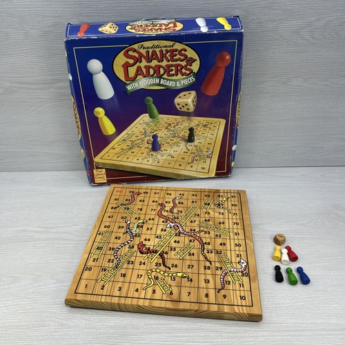 Wooden snakes ladders board - snakes,