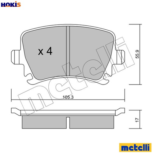 Brake pad set disc - pad,