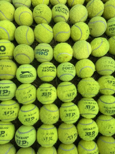 100 used tennis balls - tennis,