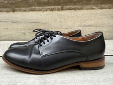 Womens Clarks Soft Black Leather Derby Lace up Smart Formal Shoes Size 7 41