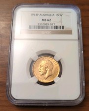 1914 P Full Gold Sovereign NGC