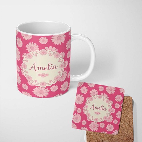 11oz tea coffee mug pink - 11oz,