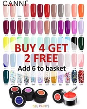 CANNI Nail Gel Polish Colours UV LED Manicure Art Painting Soak off 5ml - UK
