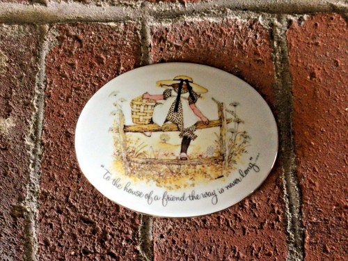 Vtg holly hobbie wall plaque - vtg,