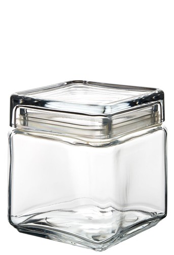 Square biscotti jar - square,