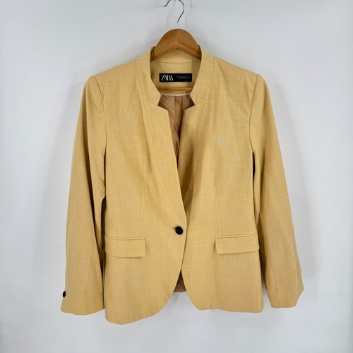 Zara blazer yellow size - zara,