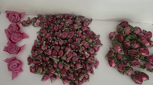 Satin ribbon roses - satin,
