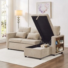 3 in 1 Chenille Sofa Bed L
