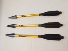 6.5" Pistol Crossbow Bolts Broadhead tips 6mm Dia. Aluminium Shaft (3 pack)