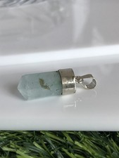 Aquamarine pendant, Natural aquamarine gemstone jewellery