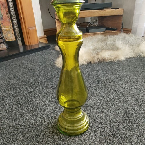 Very large olive green glass - very,